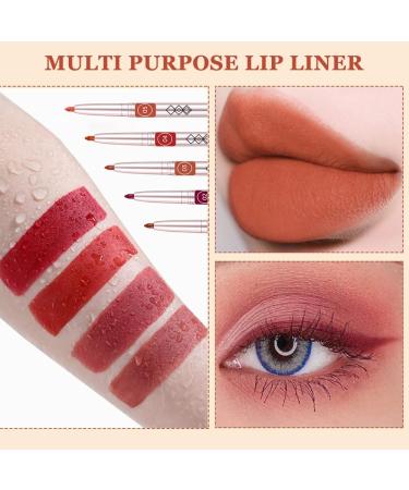 Matte Lip Pencil Lipstick Waterproof Lip Liner Pencil Set Long Lasting Waterproof and Matte Gift for Girls - Buy Online on GoSupps.com