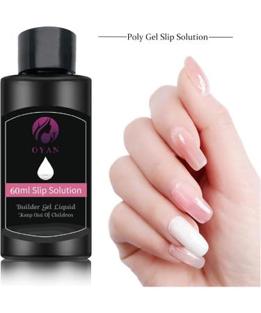 Slip Solution 60ml For Nail Builder Gel Poly Nail Extension False Nail Gels Nail Extension Builder Enhancement Crystal Poly Builder Gel For Manicure BeginnersNail Art French (60ML) - Buy Online on GoSupps.com