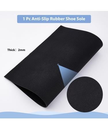 DICOSMETIC Non-Slip Leather Shoe Sole Repair Pads - 382x285mm Black Rubber Treads for Men & Women | Durable 2mm Sole Protector - Buy Online on GoSupps.com