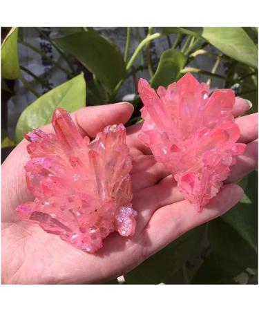 Stone Crafts Natural Crystal Quartz Cluster Colourful Specimen Electroplating Coated Reiki Stone Home Decoration Craft Reiki Crystals - Buy Online on GoSupps.com