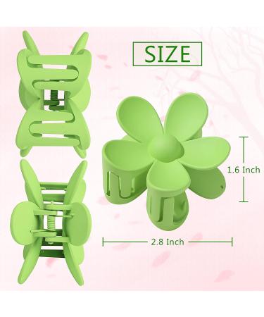 8PCS Large Flower Hair Claw Clips for Women - Strong Hold for Thick and Thin Hair - 8 Colors - Buy Online on GoSupps.com