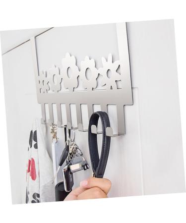 Yardenfun 1pc Door Hook Punch Row Hook Clothes Rack Decorative Coat Hook Towel Hooks Hat Stainless Steel - Buy Online on GoSupps.com