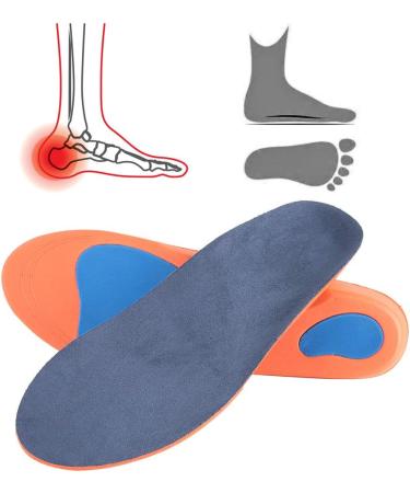 Orthopedic Insoles for Flat Feet & Plantar Fasciitis - Elastic EVA Shoe Inserts for Foot Pain Relief - Buy Online on GoSupps.com