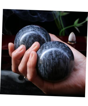 Minkissy 6-Piece Natural Jade Fitness & Rehabilitation Balls | Massage & Trigger Balls for Seniors | Baoding Health Balls for Elderly Wellness - Buy Online on GoSupps.com