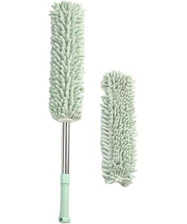 Elegant Telescopics Dusters with Washable Cloth Soft Brush for Home and Office Cleaner Light Green Telescopic model plu - Buy Online on GoSupps.com