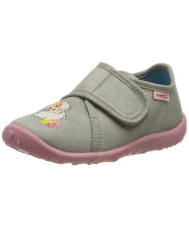 Superfit Girl's Spotty Slipper 1 UK Child Grey White 2030