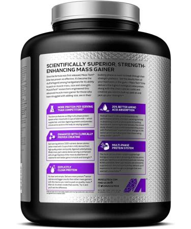 MuscleTech Mass Tech - 7 Lbs Vanilla Protein Powder for Muscle Gain - Buy Online on GoSupps.com