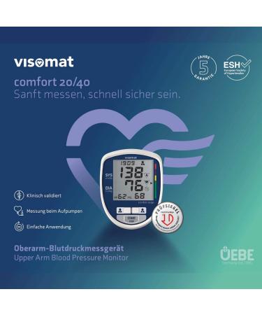 VISOMAT 24046 Comfort Blood Pressure Monitor - Accurate Upper Arm Measurement with Stethoscope Bundle | International Shipping Available - Buy Online on GoSupps.com
