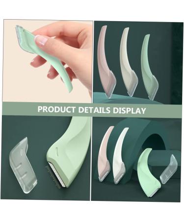 Mics Mikikit 4Pcs Crescent Moon Eyebrow Shaver by Macro Eyebrow Trimmer for Women Lightweight Portable for Beginners Daily Use - Buy Online on GoSupps.com