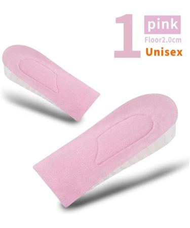 Invisible Height Increase Insoles for Men & Women - 3 Layer Air Lift Elevator Shoe Pads (Pink 2cm - Buy Online on GoSupps.com