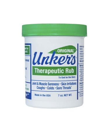 Unker's Unker's therapeutic rub 7 ounces, 7 Ounce