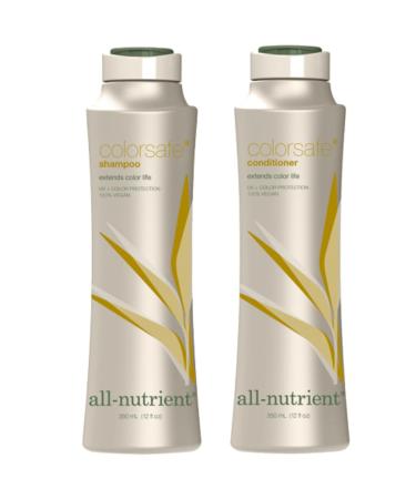 All Nutrient COLOR SAFE Shampoo & Conditioner DUO Set extends color life (12 oz / 350ml Retail DUO Kit)