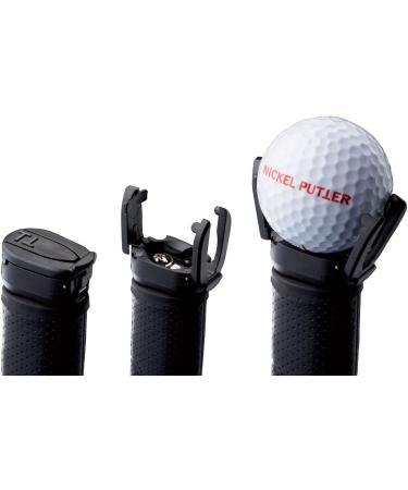Nickel Putter Golf Ball Pick-Up - Black | Convenient Ball Retrieval Tool - Buy Online on GoSupps.com