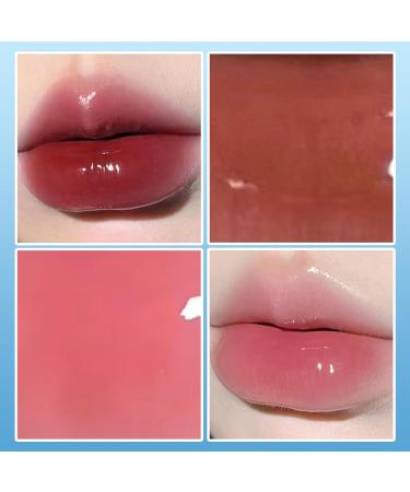 Volumizing Gloss & Tinted Lip Glaze Balm - Hydrating Juicy Lip Plumper | High-Shine Red Moisturizing Liquid Lipstick - Long-Lasting Non-Sticky & Nourishing - Buy Online on GoSupps.com
