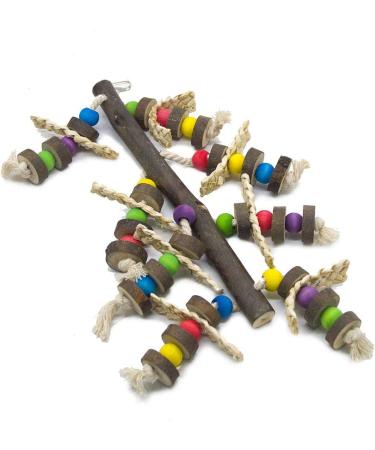 EBaokuup Wood Bird Chewing Toys for Parrots - Blocks for Finch, Budgie, Parakeets, Cockatiels, Conures, Love Birds, Amazon Parrots - Buy Online on GoSupps.com