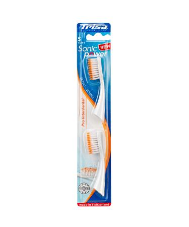 Trisa Pro Interdental Soft Replacement Brushes for Trisa Sonic Power Electric Toothbrush. Brand Quality Made in Switzerland.