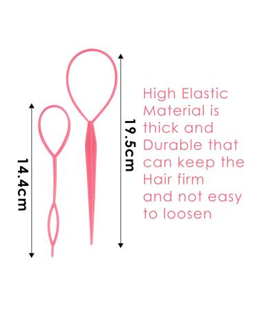 WedDecor 2 Piece Black Topsy Braid Hair Extension Ponytail Tools for Women & Girls - Pink - Buy Online on GoSupps.com
