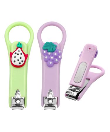Nail Clippers Set Kids Nail Clipper 2 Pieces Nail Clippers Manicure Sets Stainless Steel Nail Clippers Pedicure Kit Grooming Tools Nail Cutter for Women Men Children