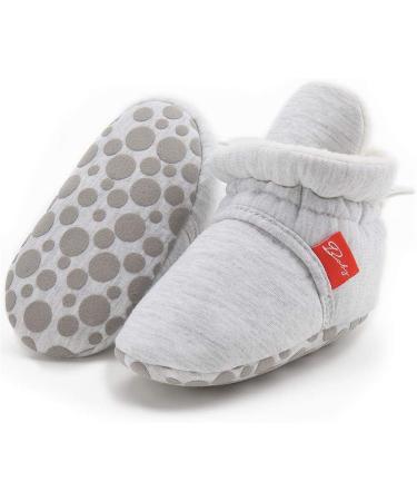 Sonsage Infant Baby Snow Boots - Soft Anti-Skid Sole Ankle Booties for Winter - Newborn Toddler Prewalker Crib Shoes 0-6 Months (Little Grey) - Buy Online on GoSupps.com