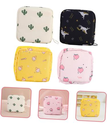 Gleavi 4-Piece Women's Storage Bag Set | Thickened Tampon & Bandage Organizer | Portable Money & Accessory Holder - Buy Online on GoSupps.com