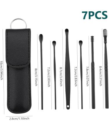 Ear Cleaning Kit Ear Wax Cleaner 6PCS Earwax Removal Kit with Storage Sleeve Painless Ear Picks Easy to Use Stainless Steel Ear Cleansing Tool Set for Relaxing Massaging Ears - Buy Online on GoSupps.com