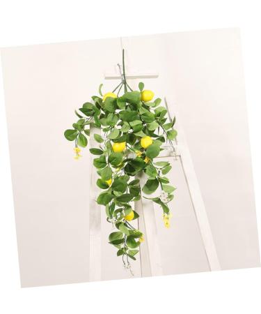 Zerodeko 10pcs Simulation Lemon Rattan Yellow Lemons Branches Artificial Fruits Home Accents Decor Fake Lemon Branch Leaf Decor Artificial Plant Fake Branches Bright Yellow Bouquet Plastic Greenx10pcs 80x18cmx10pcs - Buy Online on GoSupps.com