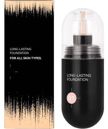 Full Coverage Foundation - 30ml Matte Finish Liquid Foundation | Moisturizing Anti-Shine Makeup Base for Skin Types - Buy Online on GoSupps.com