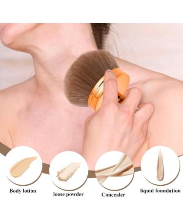 Piuusngy Makeup Brush for Bronze Blend Self Tan Back Applicator Provides Unblemished Application Without Streaking Brush RoseGold - Buy Online on GoSupps.com