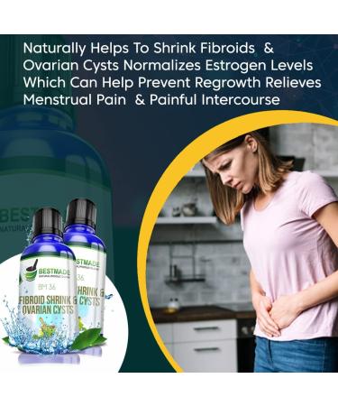 Fibroid Shrink & Ovarian Cysts BM36 30mL - Naturally Shrinks Fibroids & Cysts, Normalizes Estrogen Levels, Relieves Menstrual Pain - Buy Online on GoSupps.com