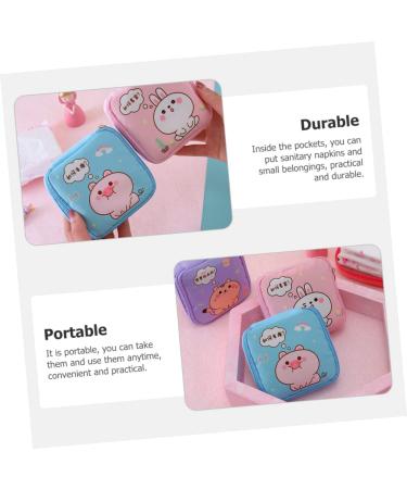 LALAFINA Period 4pcs Aunt's Towel Storage Bag - Menstrual Pad & Cosmetic Organizer Travel Bag - Buy Online on GoSupps.com