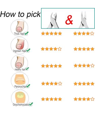 Podiatrist Toenail Clipper for Ingrown and Thick Toenails - Stainless Steel Nipper for Seniors - Professional Pedicure Tool - Buy Online on GoSupps.com