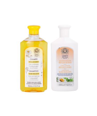 Intea Intea Camomile - Blonde Reflex Shampoo for blonde hair 250ml + Blonde Highlights Conditioner 250ml - With chamomile flower extract
