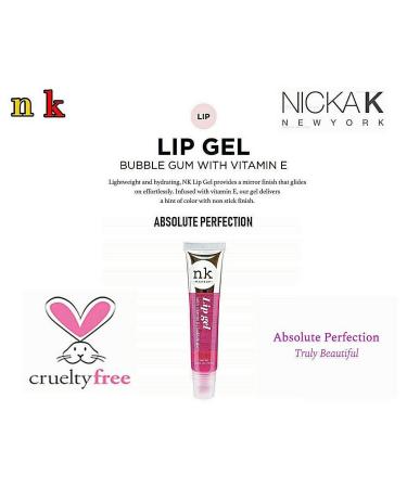 NK Hydrating Lip Gel Variety Set - Vitamin E Infused (Clear, Rosehip Oil, Bubble Gum, Cherry, Strawberry) - Buy Online on GoSupps.com