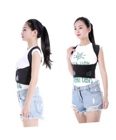 FRCOLOR Posture Corrector Hunchback Brace Support Belt - XXL Black for Adults & Students - Buy Online on GoSupps.com