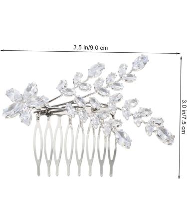FRCOLOR bangs comb crystal hair combs bride hair comb wedding hair comb bridal hair comb decorative hair combs wedding headpiece for bride simple Miss aluminum alloy Comb - Buy Online on GoSupps.com