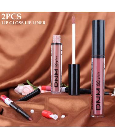 Red Lip Tint Set - BINGBRUSH 2 Colors Liquid Matte Lipstick and Lipliner | Waterproof, 24-Hour Velvet Finish | Nonstick Cup, Pigmented Lip Makeup Gift for Women - Labiales28&29 (0.35 Fl Oz) - Buy Online on GoSupps.com