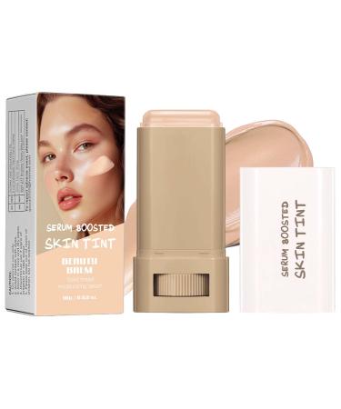 EONFAVE Foundation stick serum boosted skin tint balm full coverage foundation full coverage foundation solid moisturizing concealer stick light and nongreasy 04 ivory