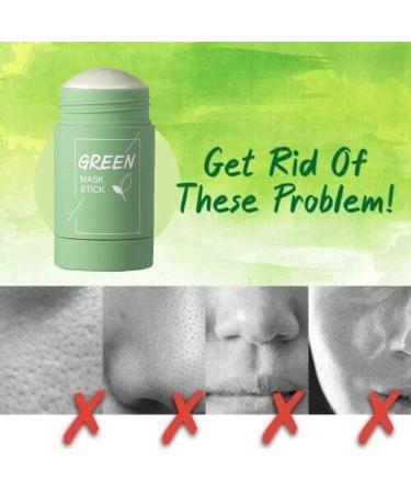  None Brand Green Tea Purifying Clay Stick Mask Face Moisturizes Oil Control Anti-Acne Solid Mask Deep Clean Pore Improves Skin for All Skin Types Men Women - Buy Online on GoSupps.com
