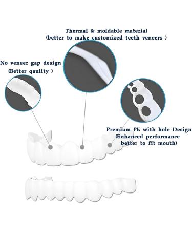 2 Pairs Regain Confidence Smile Temporary Nature and Comfortable Adjustable for Men and Women(8.0) - Buy Online on GoSupps.com