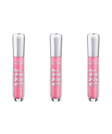 Essence Shine Shine Shine LipGloss Lip Gloss Wet Look No. 19 Think Pink Pink shiny vegan oil -free without alcohol 3 pack (3 x 5ml)