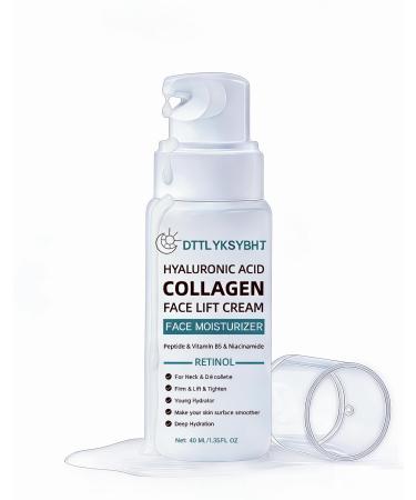 6-in-1 Tightening Neck Cream for Anti-Aging & Lift | Retinol Peptide & Hyaluronic Acid Face Moisturizer | Anti-Wrinkle Sagging Skin & Firming Care 40 ML