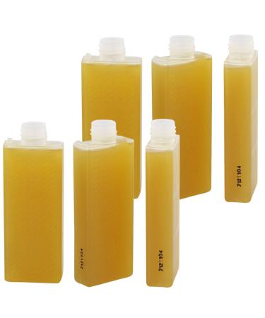 6x Refill wax cartridges Roll-On Lipo America USA Standard/UK honey Kosmetex 75ml suitable for Clean+Easy Look-Epil 6x Refill