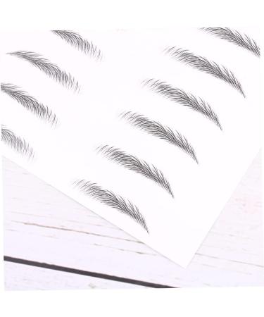 IWOWHERO 2 Pairs Simulation Eyebrow Hair-like Simulation Waterproof Long Lasting Eyebrow Makeup Tools Black - Buy Online on GoSupps.com