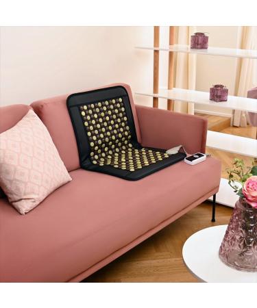 BL-81 Jade Tourmanium Heat Mat - Infrared Heating Mat with Tourmaline & Jade Stone Underbed Topper for Pain Relief & Relaxation - Buy Online on GoSupps.com