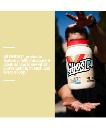 GHOST WHEY Protein Powder Milk Chocolate - 2lb | 25g Protein Blend for Post-Workout | Soy & Gluten-Free - Buy Online on GoSupps.com