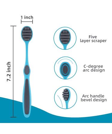 Disposable Tongue Brush for Adults & Kids | 8-Pack BPA-Free Tongue Scrapers | Oral Hygiene Tongue Cleaner Bundle with Pouch - Buy Online on GoSupps.com