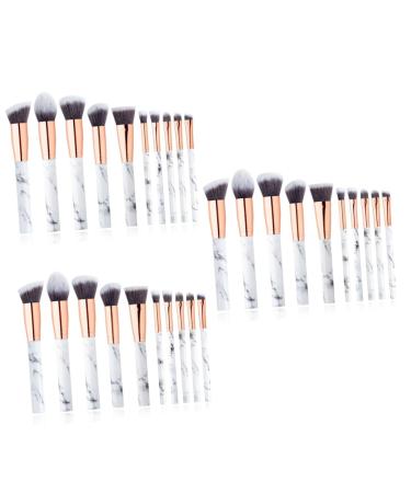 FRCOLOR 30 Pieces 1 Cosmetic Kit Applicator Brush Make Up Brush Marble Set Eyeshadow Brush