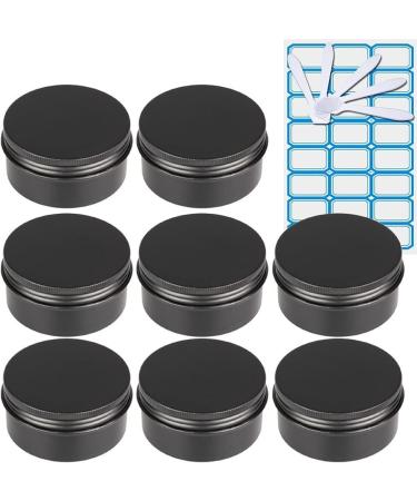 empty jars with lids cosmetic jar B0CKBSQRLW10 PC 30ml Empty Pink Round Aluminum Tin Jars with Screw Lids Cosmetics Lip Balm Containers Pots with 5X Spoon 1x Labels (Color : Roze Size : 30ml) (Colo