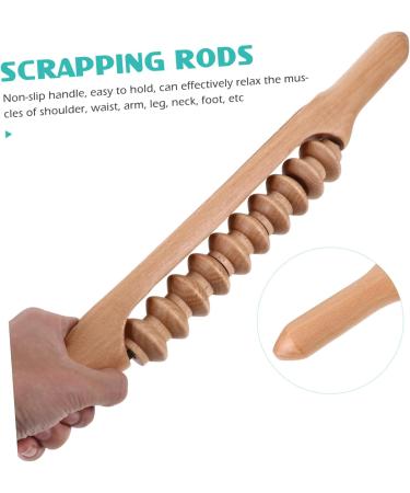 Gleavi Scratch Massagestab - Deep Tissue Massage Roller Stick for Abdominal Relief | Manual Wood Body Roller & Foot Massage Device - Buy Online on GoSupps.com