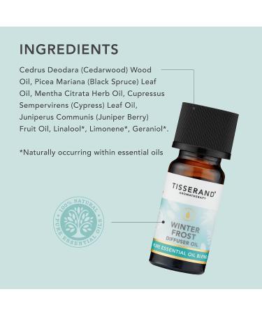 Tisserand Winter Frost Diffuser Oil 9ml - Aromatherapy Essential Oil Blend for Winter Season - Buy Online on GoSupps.com